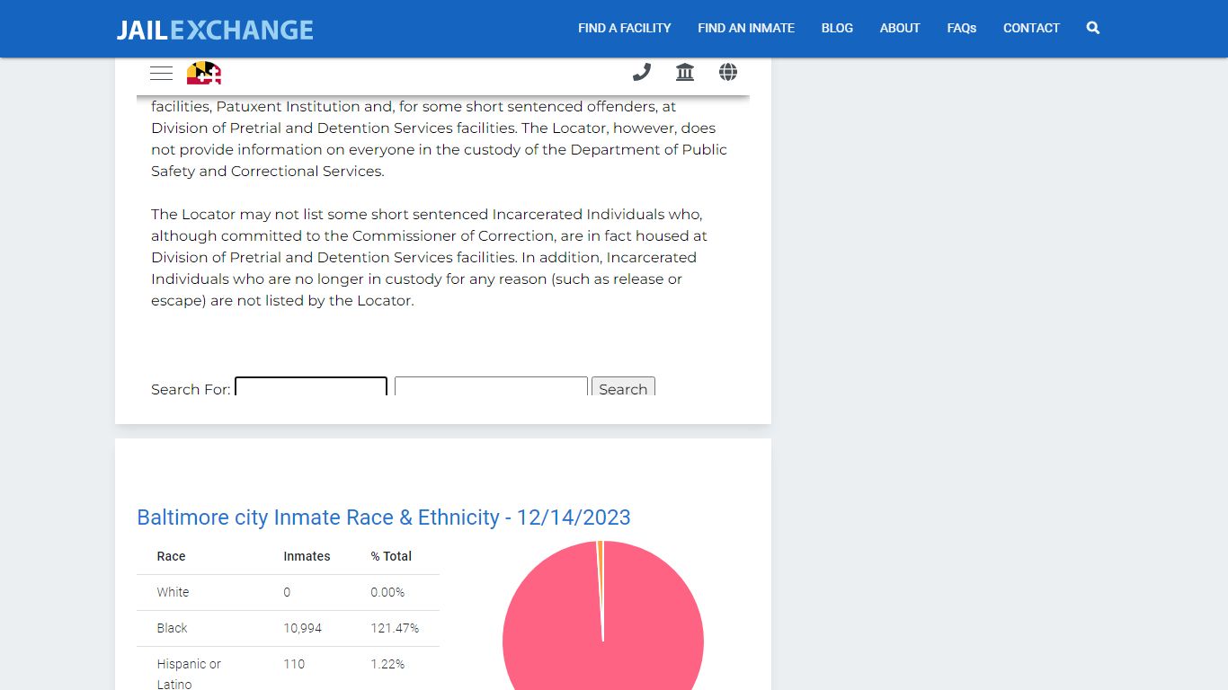 Baltimore Central Booking & Intake Center Inmate Search